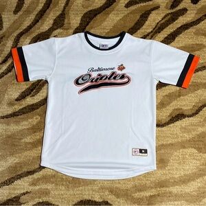 MLB Genuine Merchandise Baltimore Orioles Kids White Shirt/Jersey Size M (12/14)
